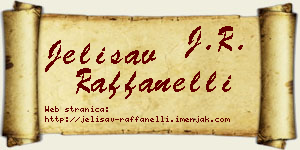 Jelisav Raffanelli vizit kartica